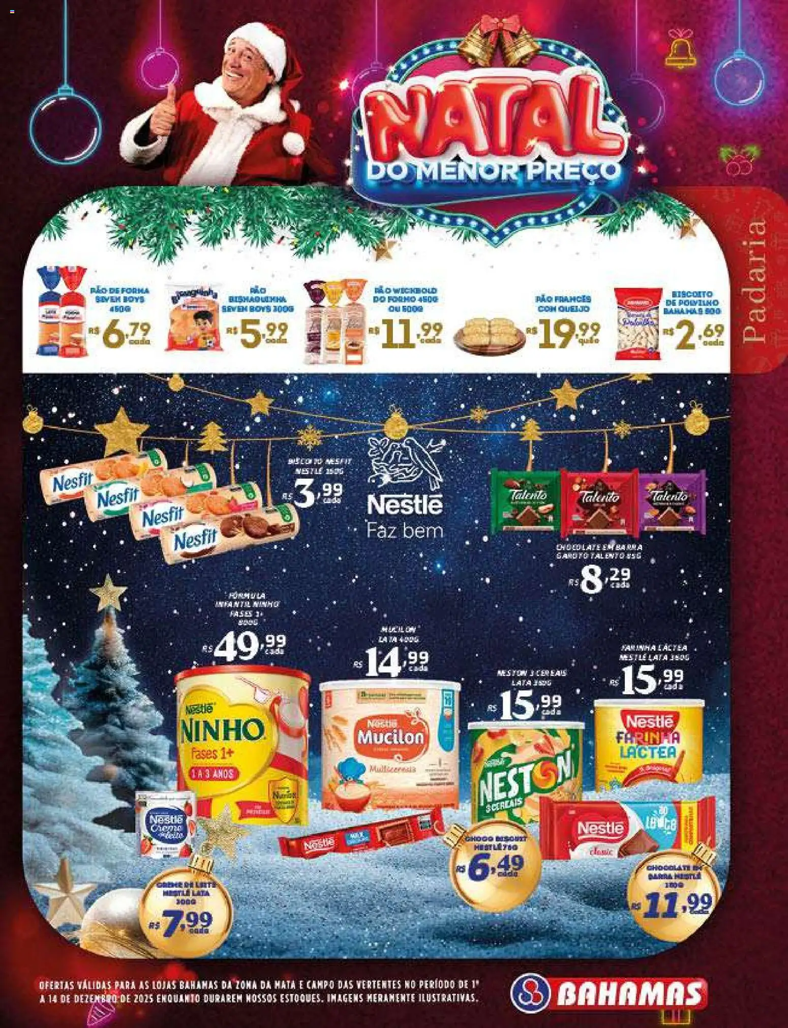 Bahamas Supermercados Folheto - válido de 01.12.2025 | Página: 5 | Produtos: Farinha láctea, Queijo, Chocolate, Mucilon