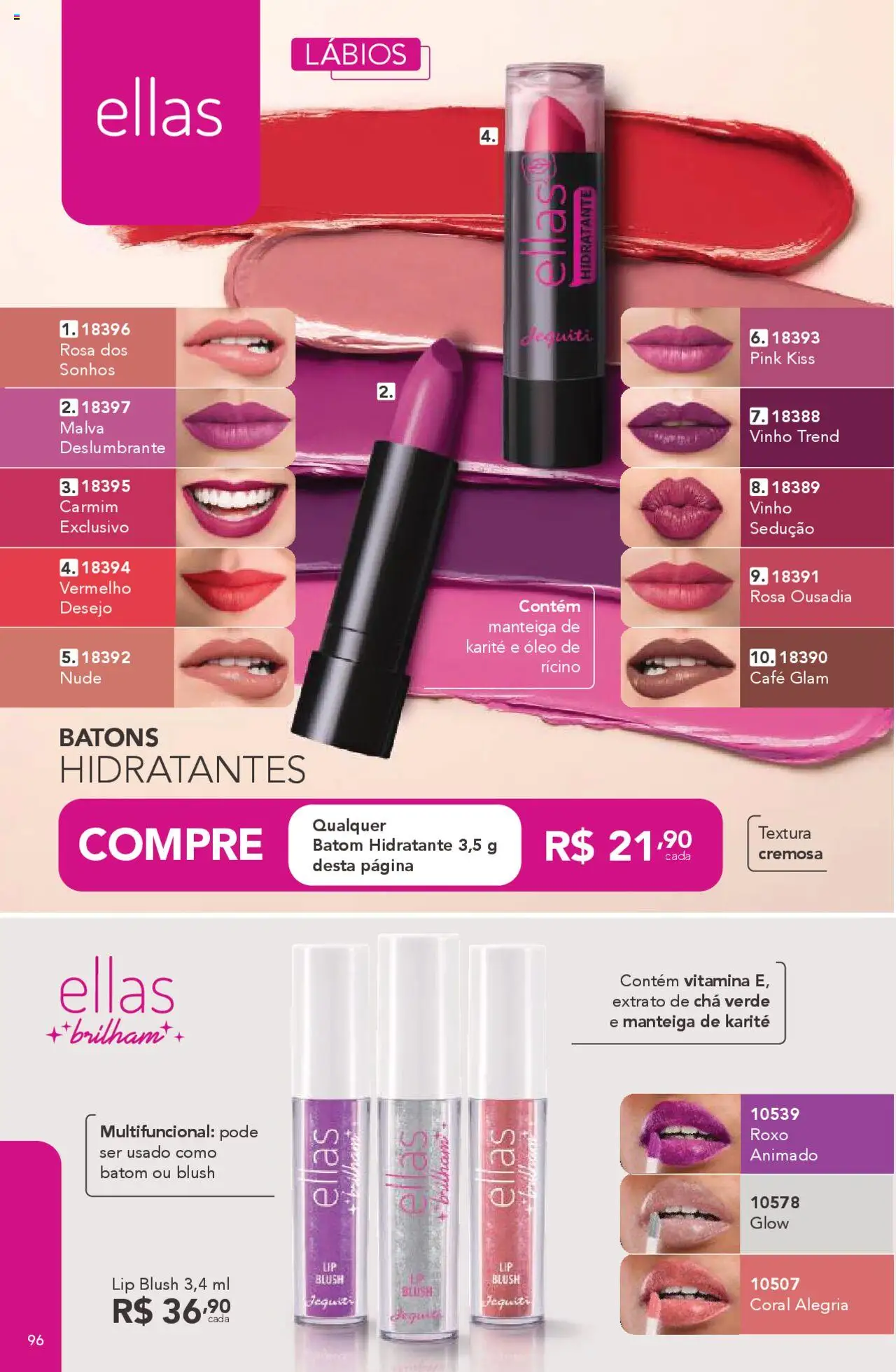 Jequiti Folheto - válido de 03.10.2025 | Página: 96 | Produtos: Multifuncional, Manteiga, Café, Chá verde