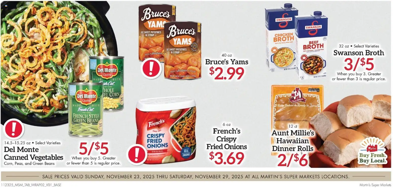 Martin’s Weekly Ad - valid from 23.11.2025 | Page: 6 | Products: Corn, Beef, Potatoes, Vegetables