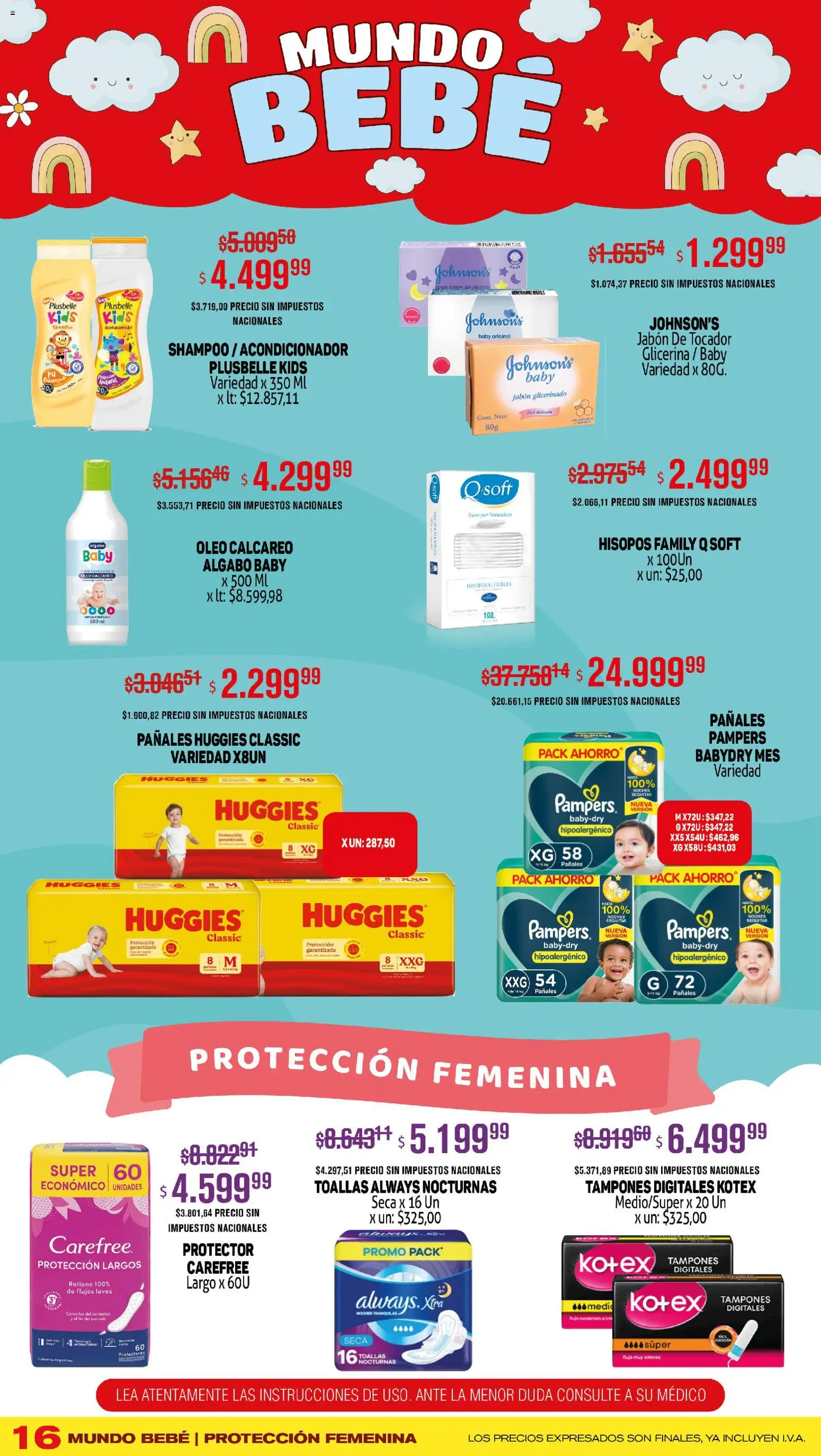 Makro ofertas │ válido desde el 02.01.2026 | Página: 16 | Productos: Toallas, Acondicionador, Jabón, Pañales