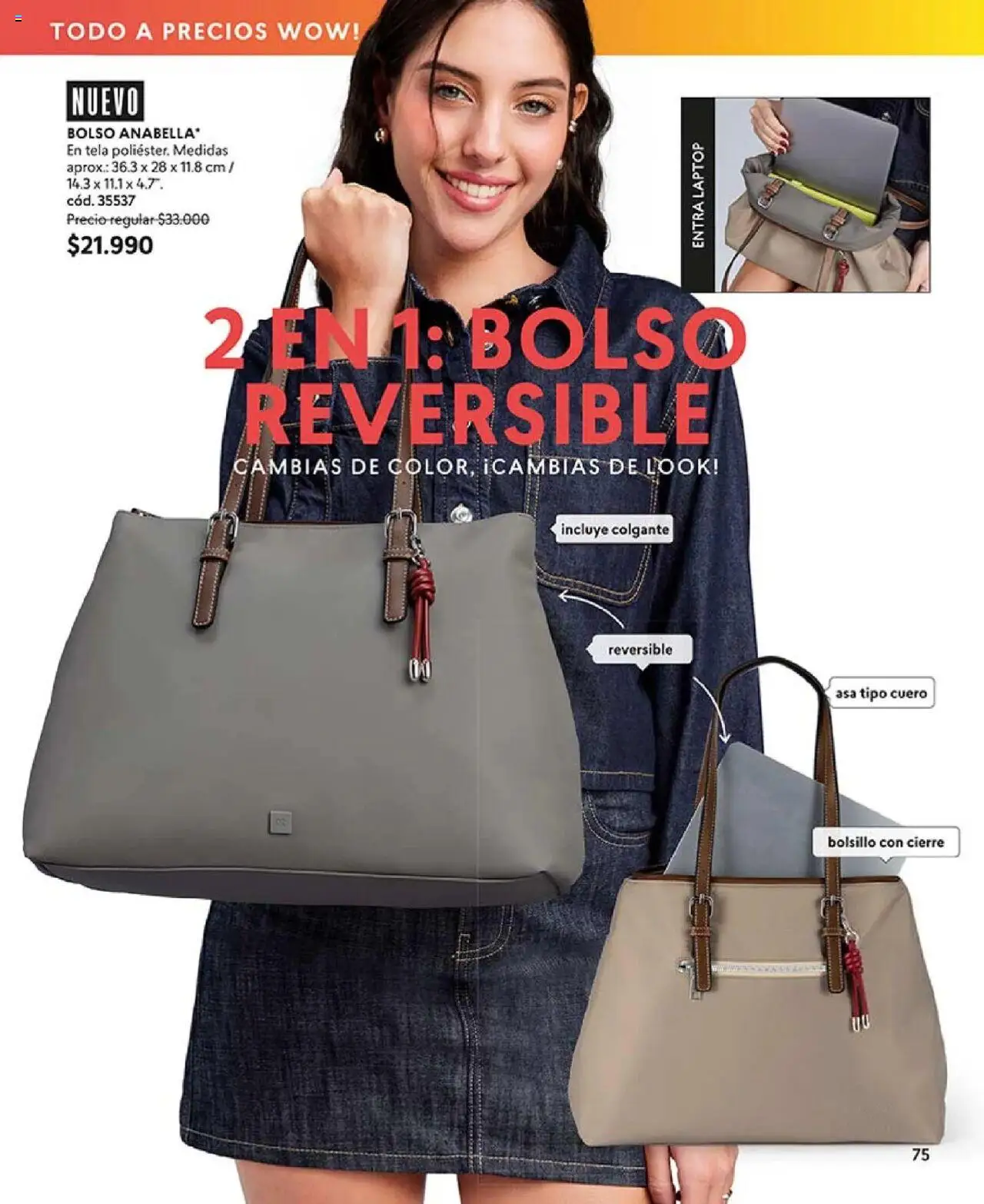 Catálogo CyZone Campaña 14 │ válido desde el 01.09.2025 | Página: 75 | Productos: Bolso