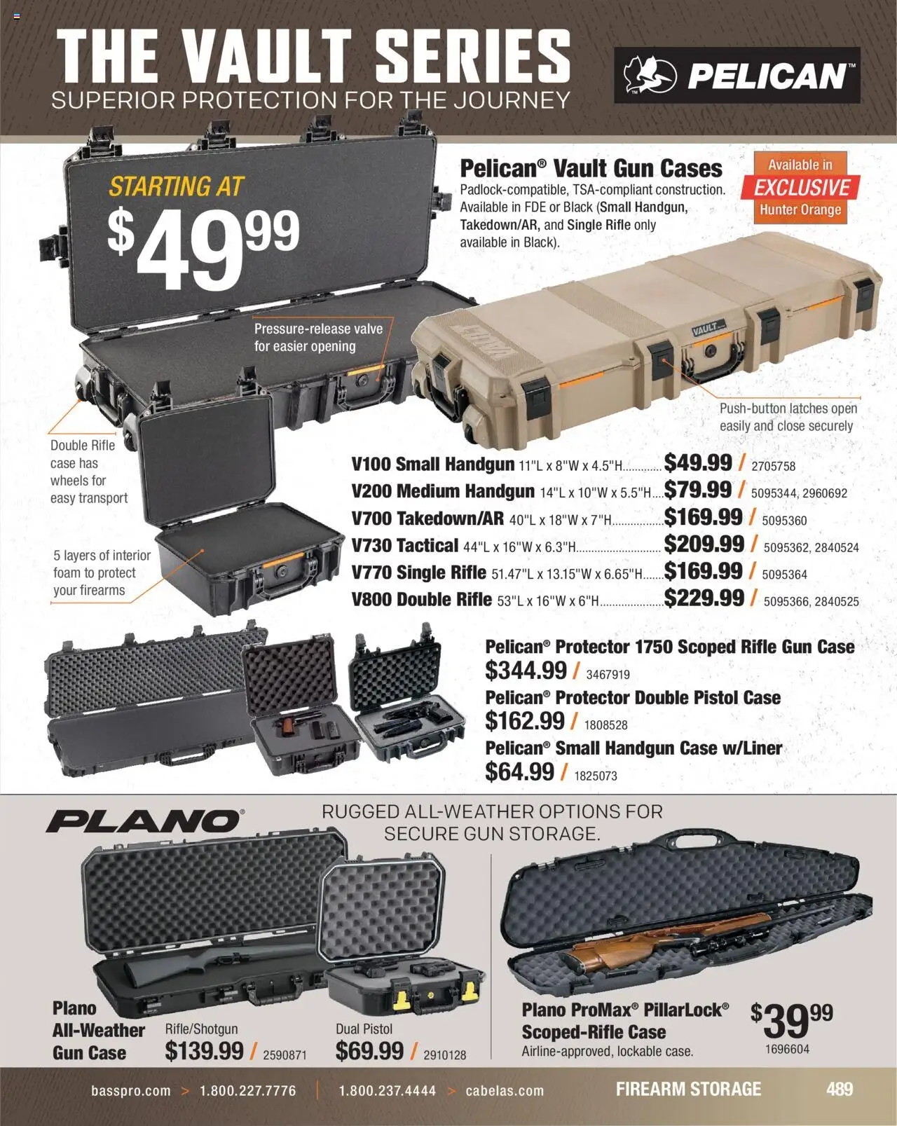 Cabela's Hunting Master 25 - valid from 11.08.2025 | Page: 489 | Products: Case, Gun, Handgun, Rifle