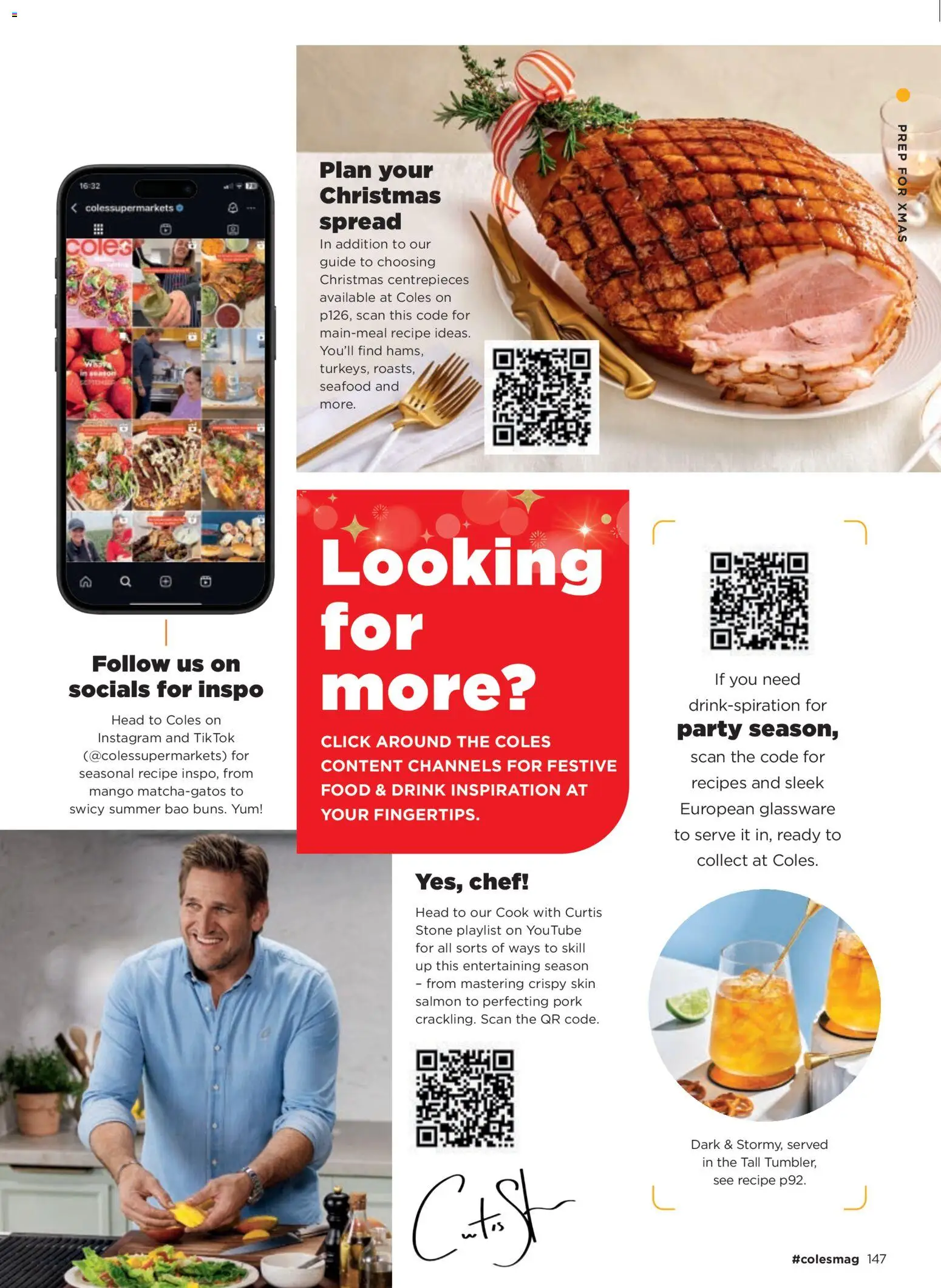 Coles catalogue - valid from 06.11.2025 | Page: 147 | Products: Glassware, Pork, Seafood, Mango