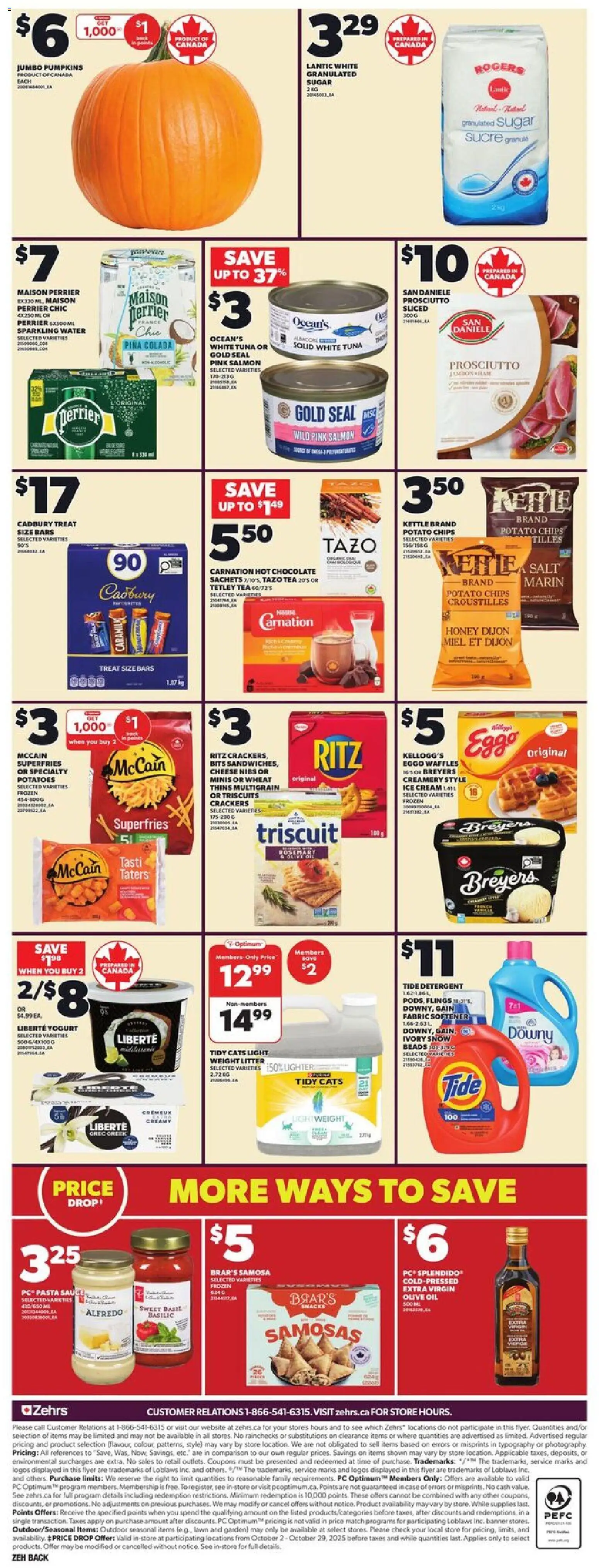 Zehrs flyer valid from 23.10.2025 | Page: 4 | Products: Chips, Case, Kettle, Detergent