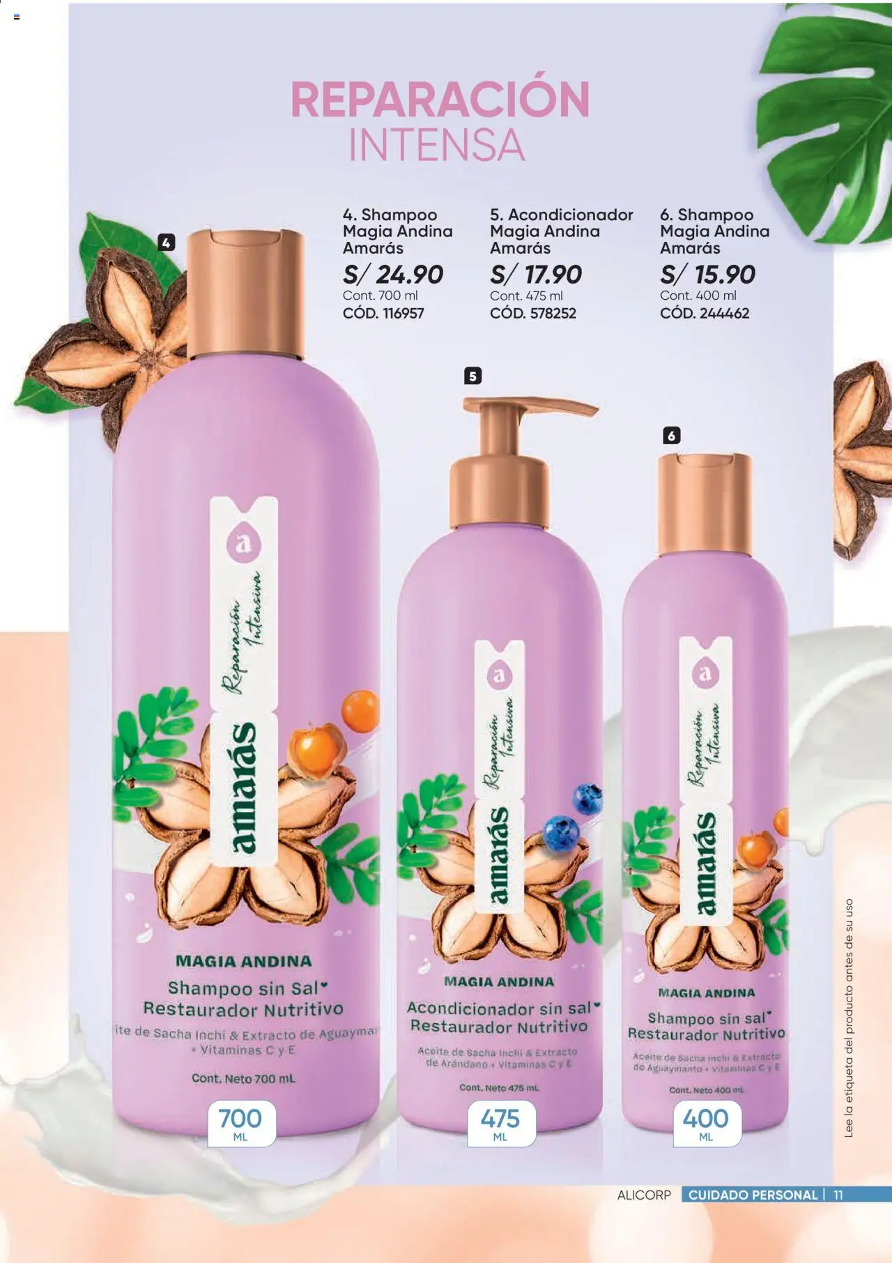 Catálogo Azzorti válido desde 28.07.2025 | Página: 11 | Productos: Shampoo, Acondicionador, Aceite