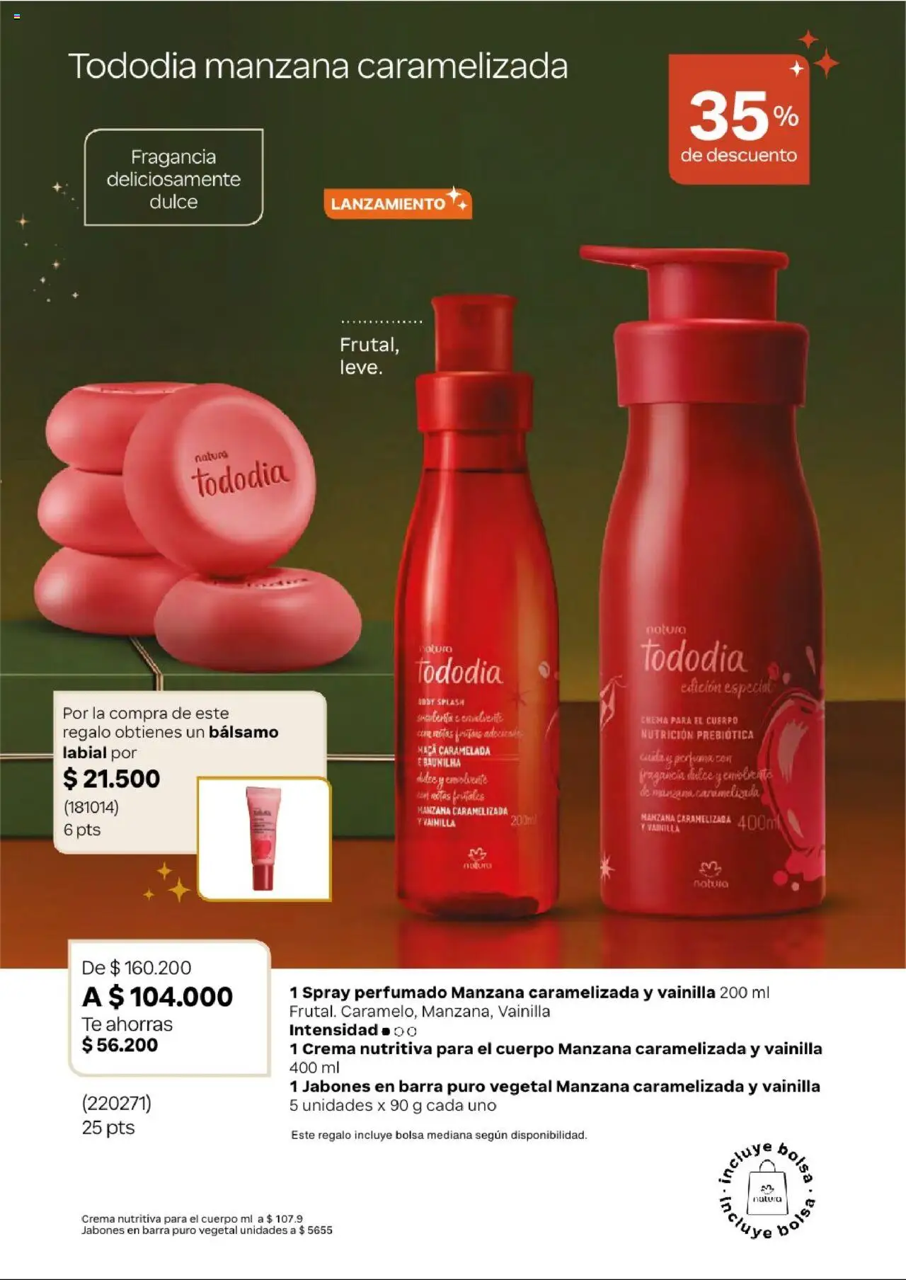 Natura revista - valida desde el 24.09.2025 | Página: 22 | Productos: Bálsamo, Bolsa, Body, Crema para el cuerpo