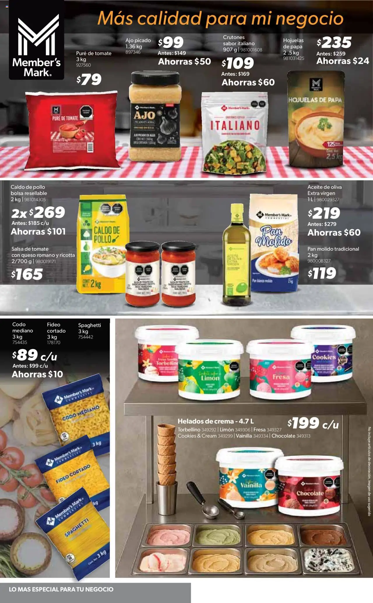 Nuevas ofertas de Sam's Club válidas en toda la República Mexicana desde el 09.10.2025. ¡Encuentra las mejores ofertas en Sam's Club - Catálogo! | Página: 2 | Productos: Pollo, Tomate, Ajo, Aceite