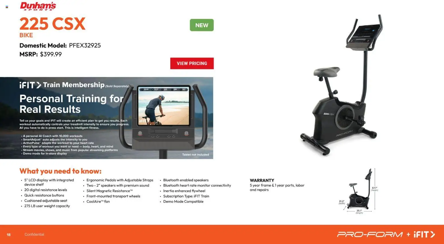 Dunham's Sports Exercise Equipment Guide - valid from 20.11.2025 | Page: 18 | Products: Shelf, Tablet, Monitor, Weight