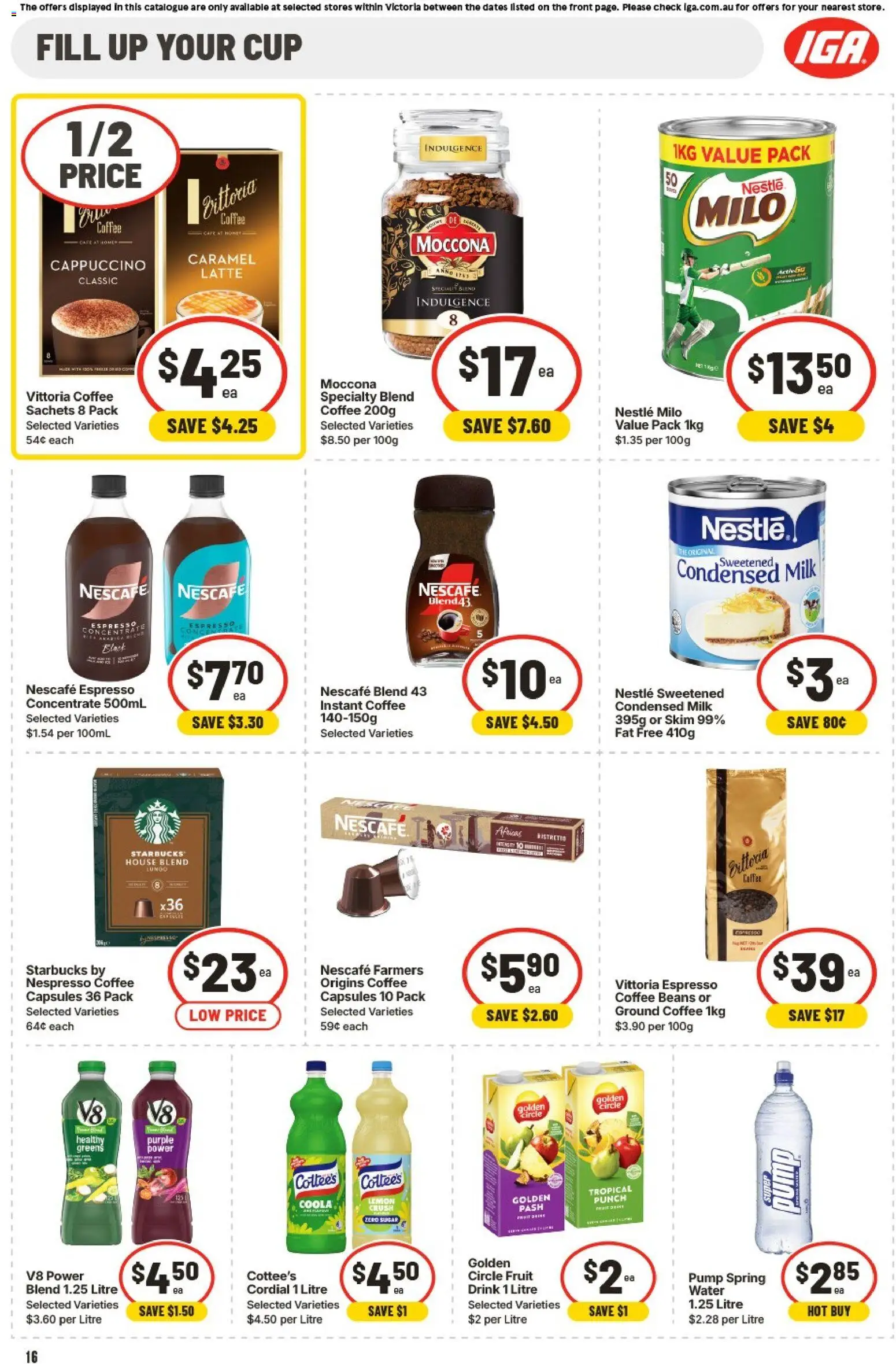 IGA catalogue - valid from 24.12.2025 | Page: 19 | Products: Coffee, Sugar, Greens, Nescafe