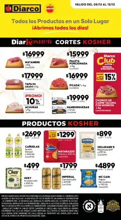 Vista previa Diarco - Ofertas Kosher válido desde el 08.12.2025