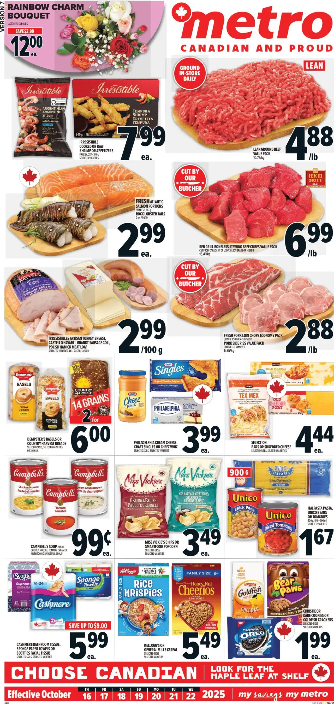 Metro flyer valid from 16.10.2025 | Page: 2 | Products: Cookies, Turkey, Sponge, Shelf