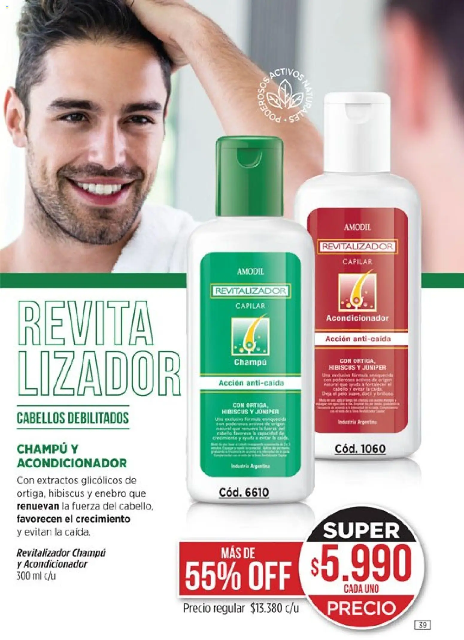 Catálogo Amodil Campaña 1/2026 │ válido desde el 01.01.2026 | Página: 39 | Productos: Champú, Acondicionador
