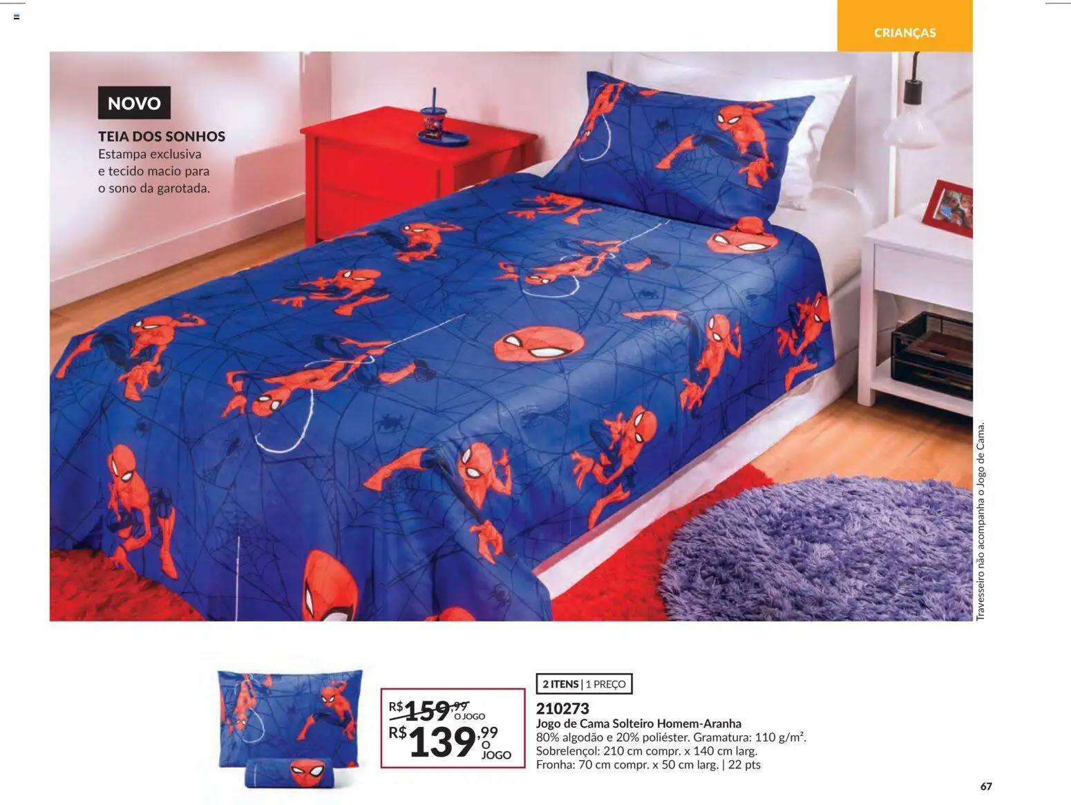 Avon Folheto - válido de 18.02.2026 | Página: 67 | Produtos: Travesseiro, Cama, Tecido, Algodão