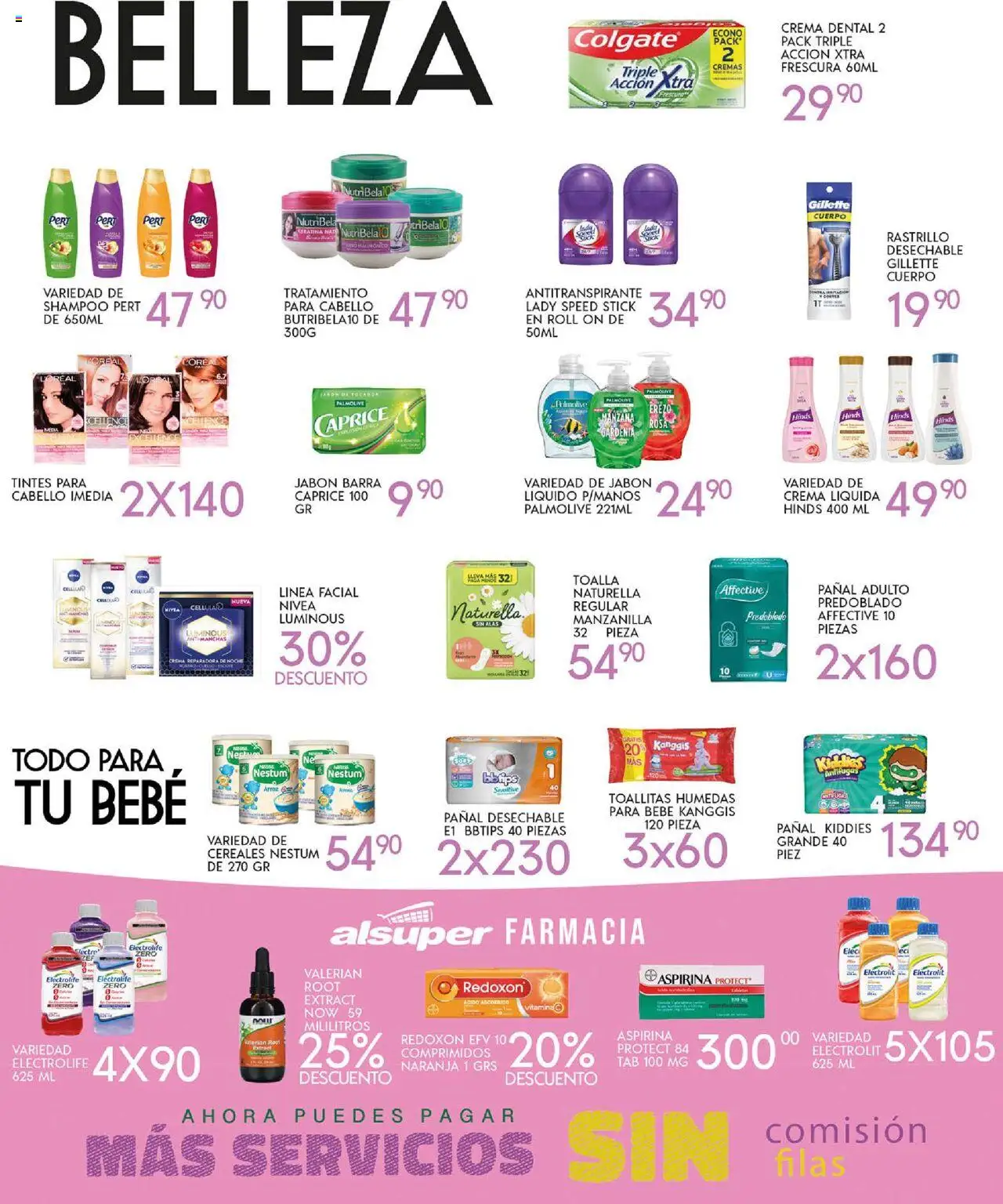Nuevas ofertas de Alsuper válidas en toda la República Mexicana desde el 10.10.2025. ¡Encuentra las mejores ofertas en Alsuper - Folleto Durango! | Página: 4 | Productos: Jabón líquido, Rastrillo, Toallitas húmedas, Arroz