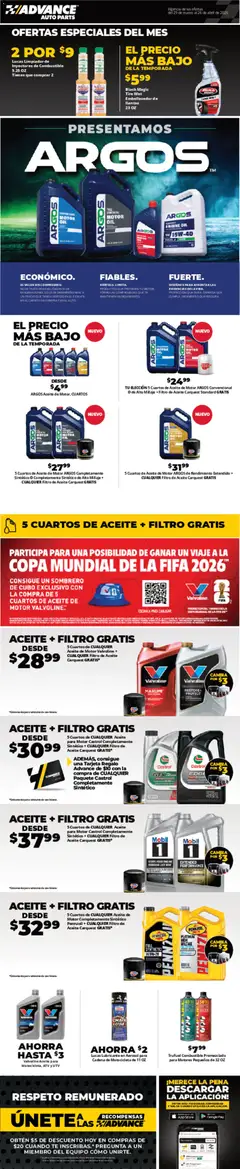 Preview of Advance Auto Parts weekly ads valid from 24.04.2026