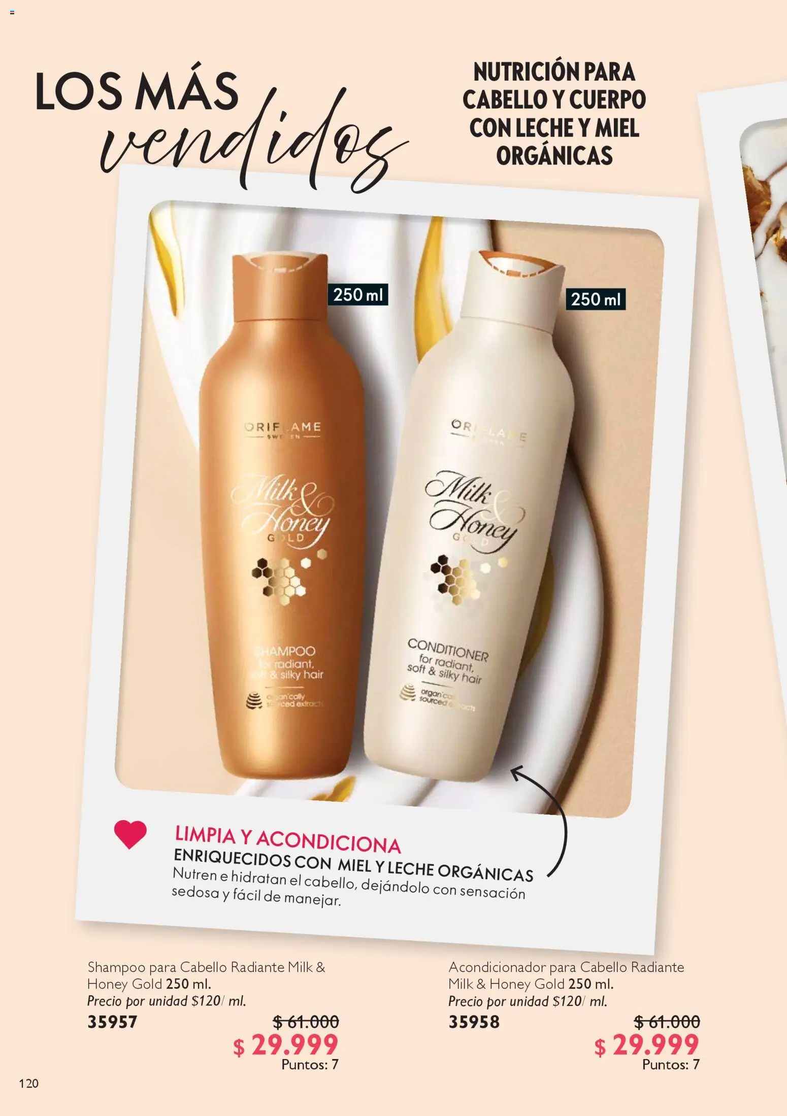 Oriflame revista - valida desde el 25.10.2025 | Página: 120 | Productos: Shampoo, Acondicionador, Leche