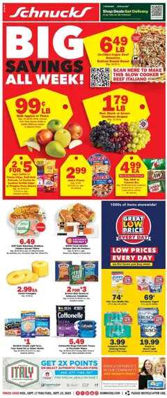 Preview of Schnucks weekly ads valid from 17.09.2025