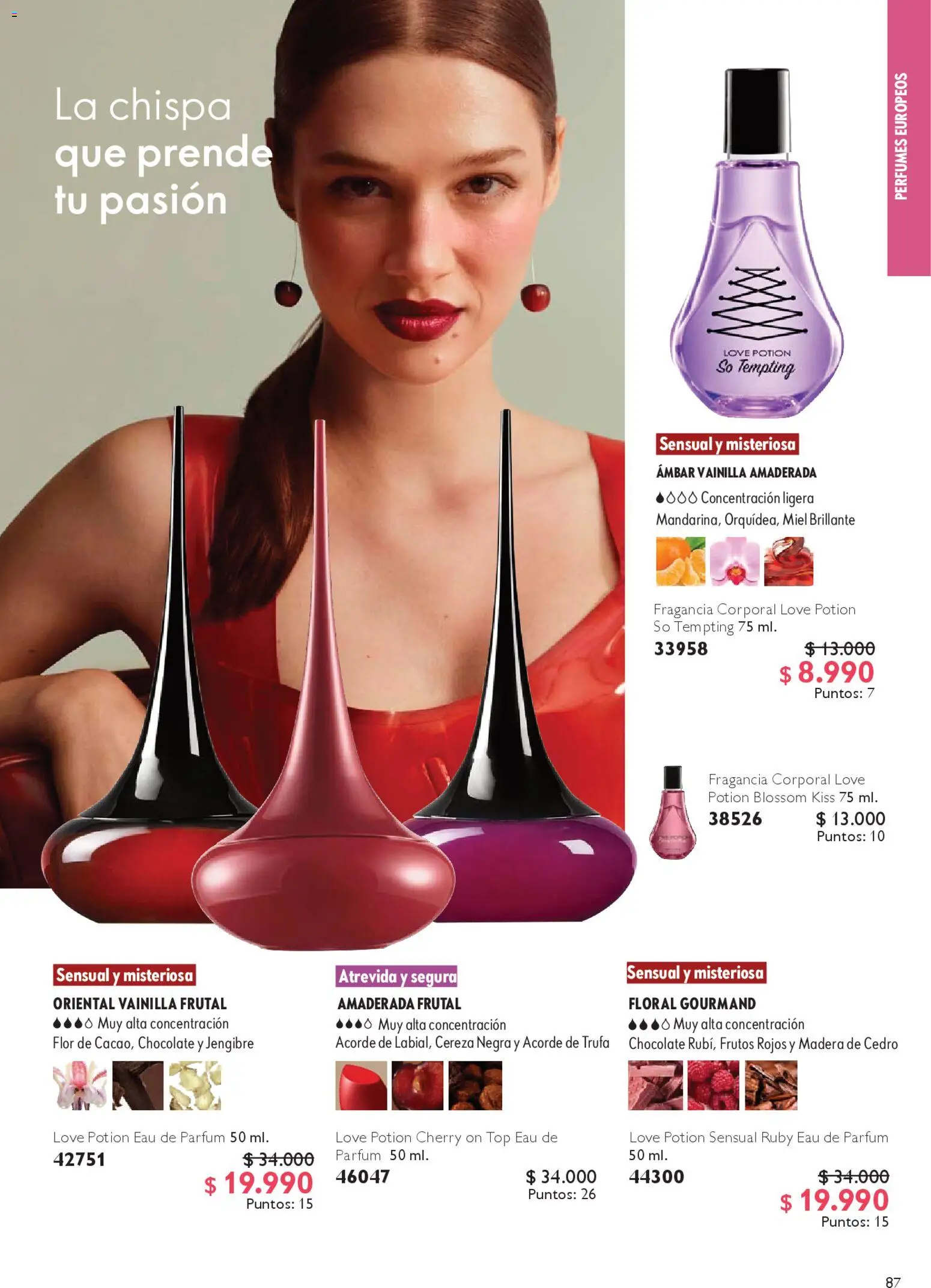Oriflame catálogo │ válido desde el 14.02.2026 | Página: 87 | Productos: Top, Fragancia, Jengibre, Chocolate