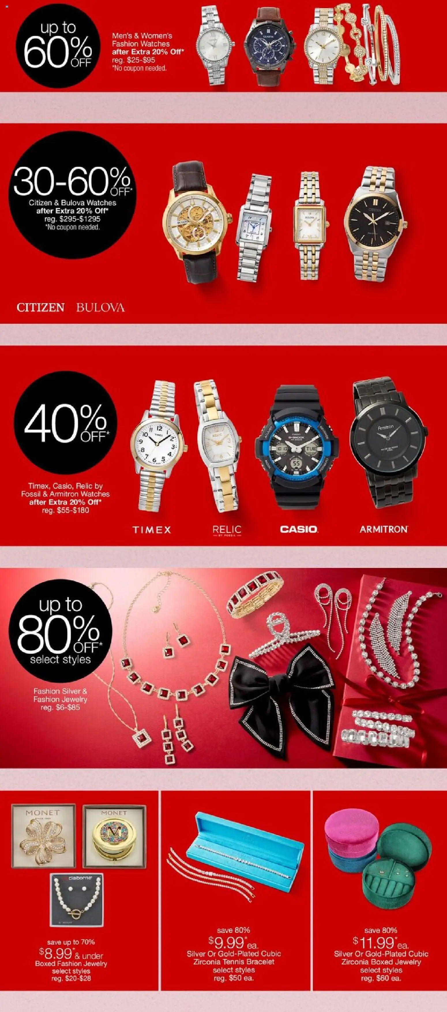 JCPenney Black Friday Jewelry Deals - valid from 21.11.2025 | Page: 10 | Products: Watches