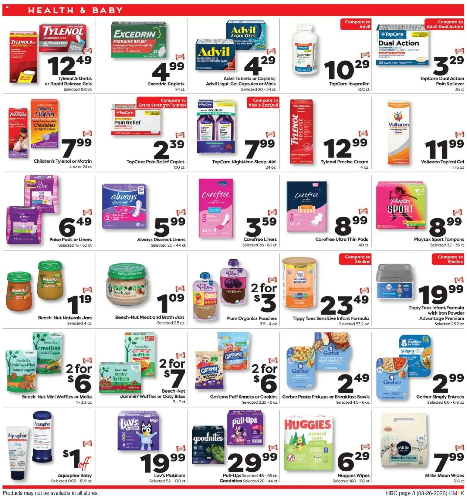 Weis Health & Home - valid from 26.03.2026 | Page: 3 | Products: Plum, Pan, Cookies, Iron