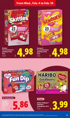 Preview of Lidl weekly ads valid from 04.02.2026 | Page: 21 | Products: Candies, Bag