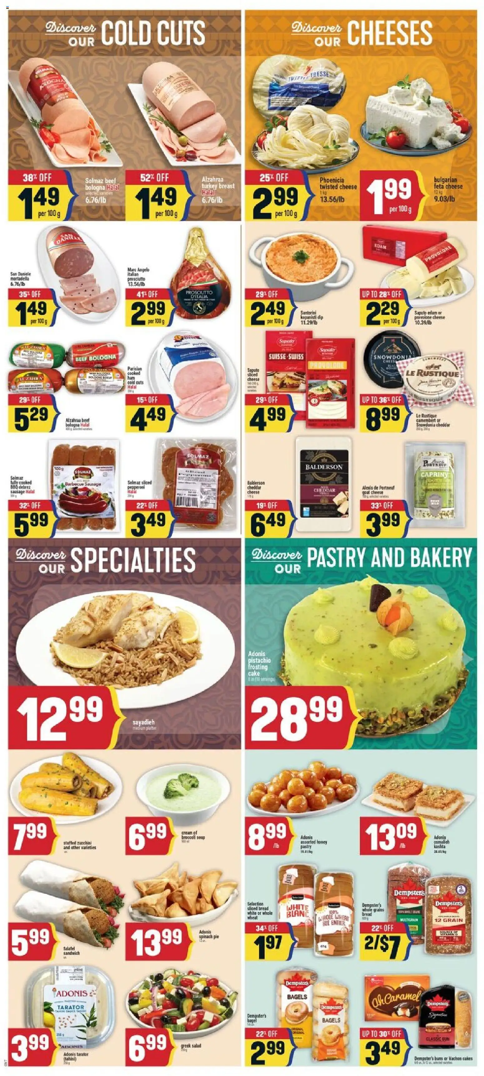Adonis flyer valid from 13.11.2025 | Page: 6 | Products: Beef, Salad, Bakery, Cheese