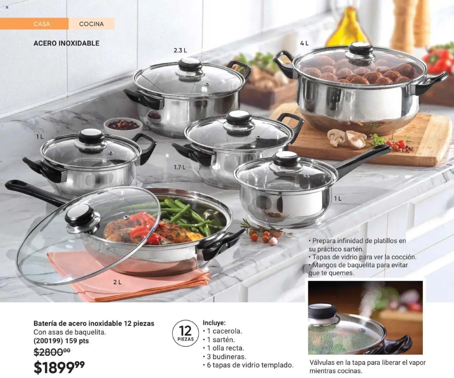 Nuevas ofertas de AVON válidas en toda la República Mexicana desde el 08.05.2026. ¡Encuentra las mejores ofertas en AVON Casa & Estilo 8 2026! | Página: 66 | Productos: Cocina, Té, Batería, Olla