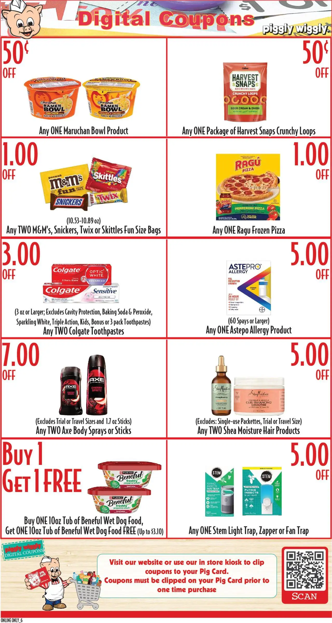 Piggly Wiggly Weekly Ad - valid from 20.08.2025 | Page: 6 | Products: Axe, Clip, Dog Food, Fan