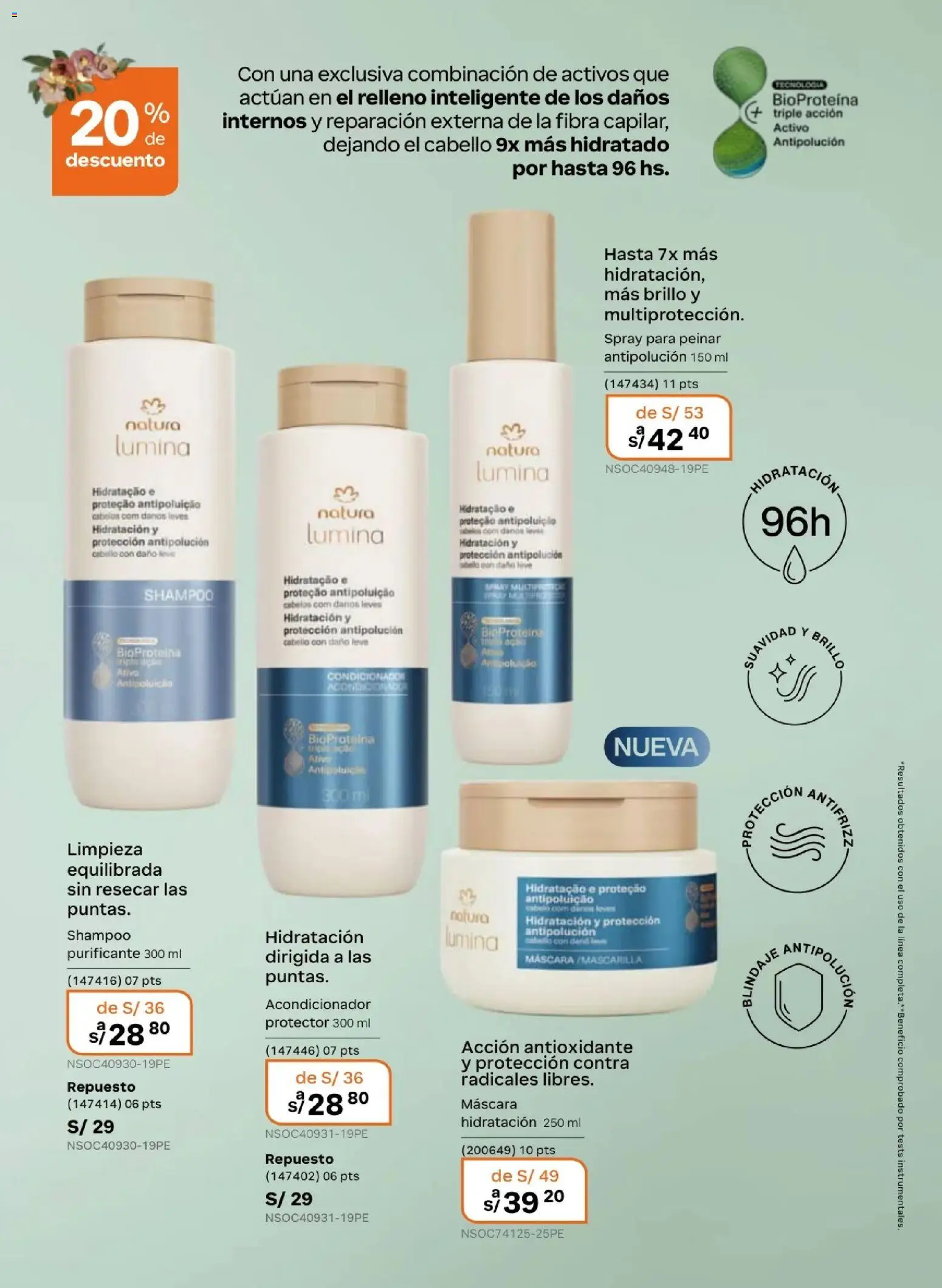 Catálogo Natura válido desde 10.03.2026 | Página: 136 | Productos: Máscara, Shampoo, Acondicionador