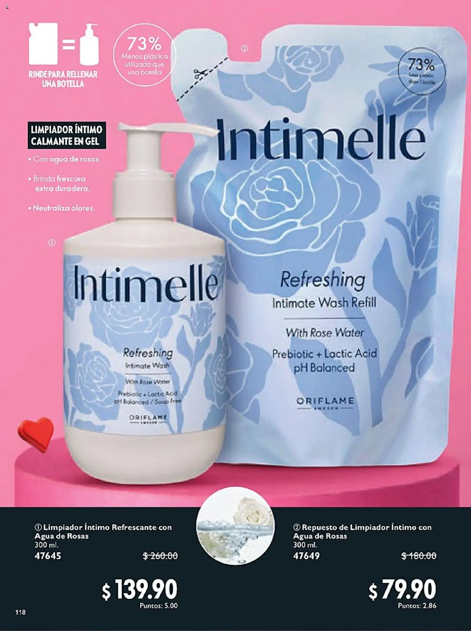 Nuevas ofertas de Oriflame válidas en toda la República Mexicana desde el 24.01.2026. ¡Encuentra las mejores ofertas en Oriflame campaña 2 2026! | Página: 118 | Productos: Agua, Limpiador, Botella