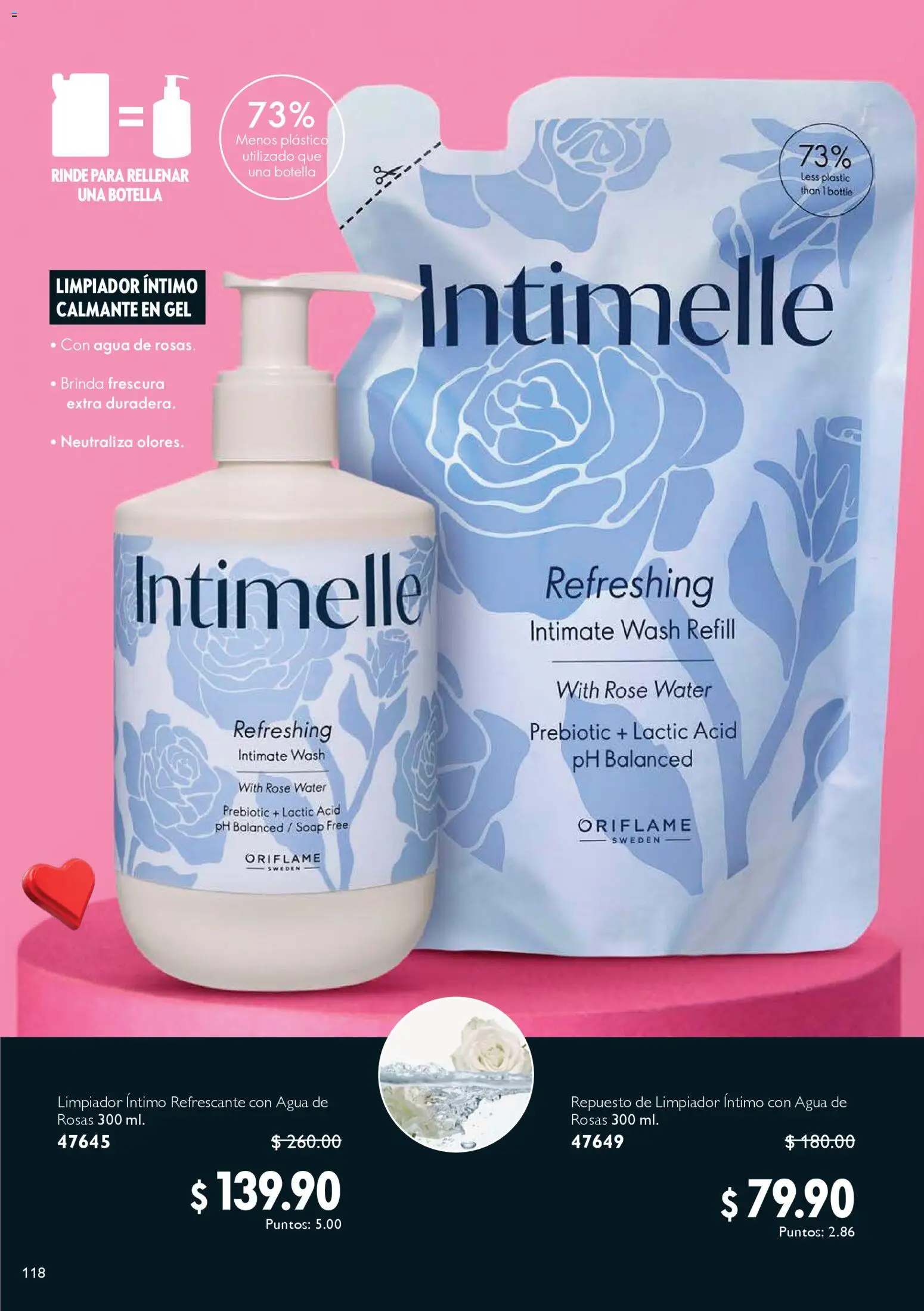 Nuevas ofertas de Oriflame válidas en toda la República Mexicana desde el 24.01.2026. ¡Encuentra las mejores ofertas en Oriflame campaña 2 2026! | Página: 118 | Productos: Agua, Limpiador, Botella