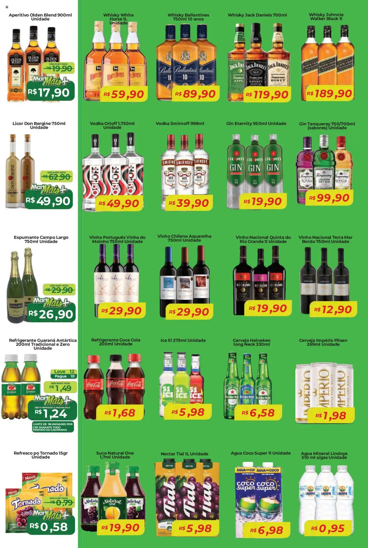 Mart Minas Folheto - válido de 16.10.2025 | Página: 3 | Produtos: Refresco, Guaraná, Heineken, Vodka