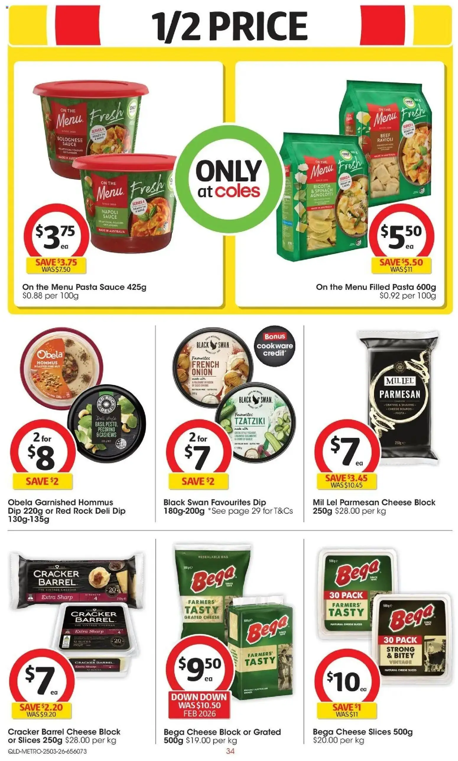 Coles catalogue - valid from 24.03.2026 | Page: 34 | Products: Yoghurt, Beef, Cucumbers, Garlic