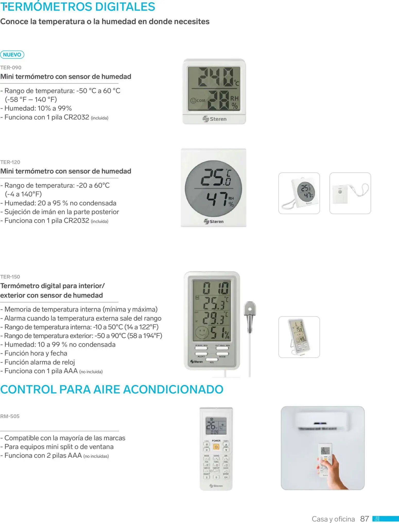 Nuevas ofertas de Steren válidas en toda la República Mexicana desde el 01.01.2026. ¡Encuentra las mejores ofertas en Steren catálogo! | Página: 99 | Productos: Termómetro, Imán, Alarma, Reloj