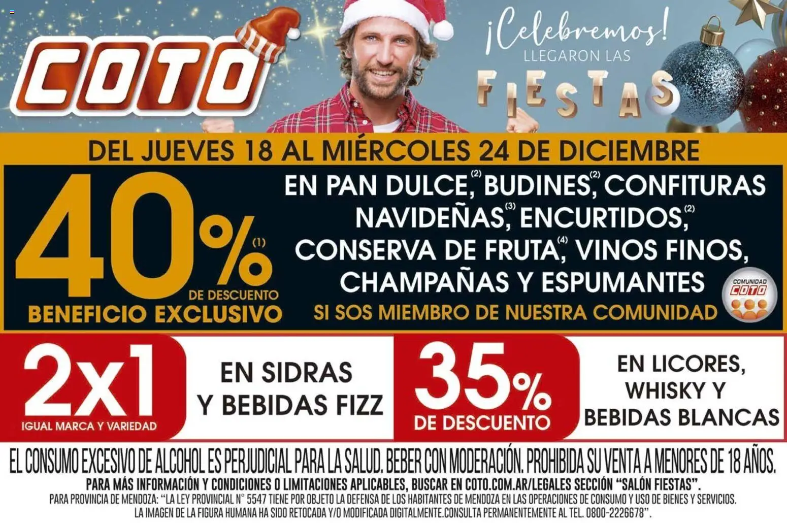 Coto - Medio Fiestas │ válido desde el 18.12.2025 | Página: 1 | Productos: Whisky, Pan