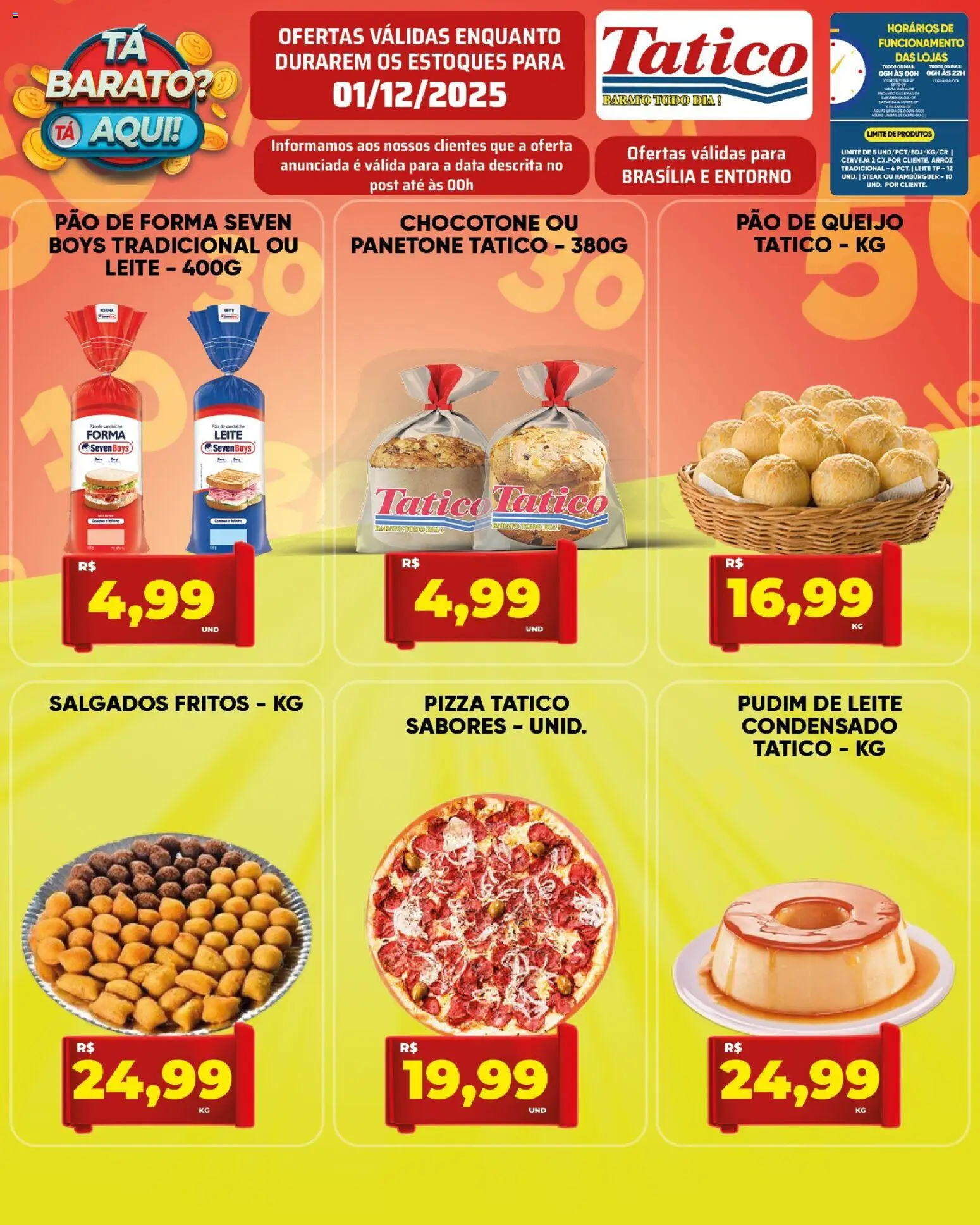 Tatico Folheto - válido de 01.12.2025 | Página: 9 | Produtos: Cerveja, Hambúrguer, Chocotone, Pão de queijo
