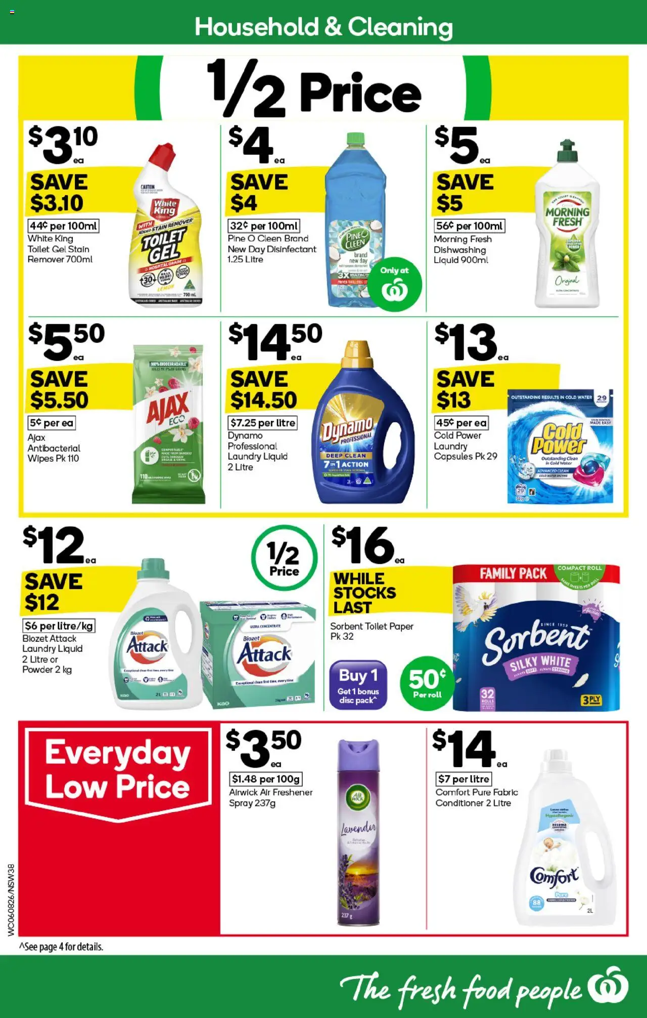 Woolworths catalogue - valid from 06.08.2025 | Page: 38 | Products: Powder, Water, Laundry, Air freshener