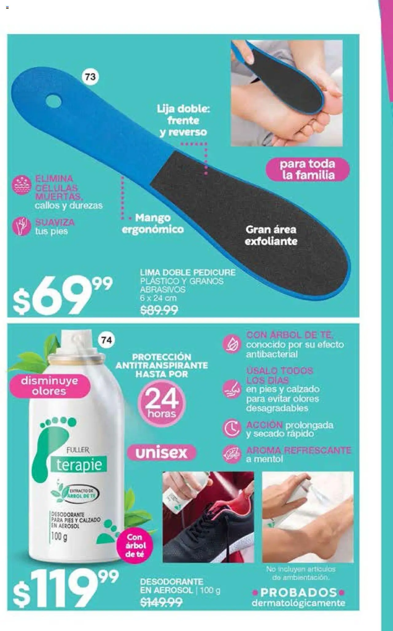 Nuevas ofertas de Fuller válidas en toda la República Mexicana desde el 15.10.2025. ¡Encuentra las mejores ofertas en Fuller - Campaña 14 2025! | Página: 34 | Productos: Desodorante, Antitranspirante, Té, Lija