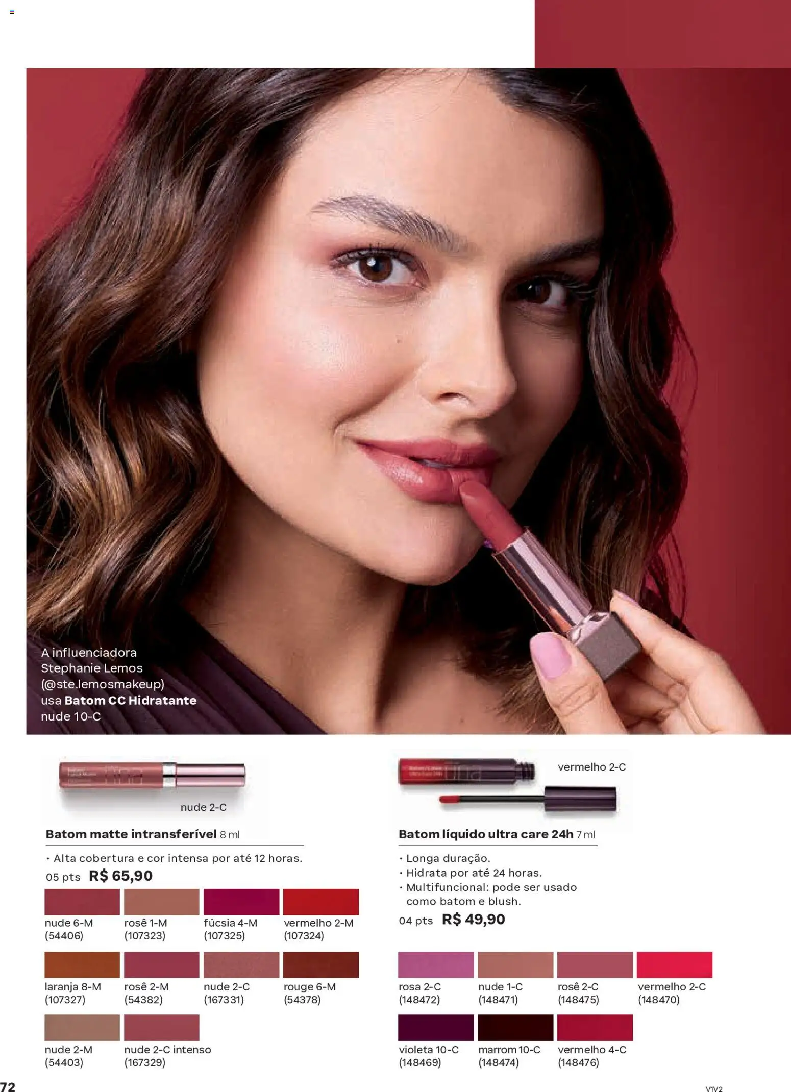 Natura Folheto - válido de 04.02.2026 | Página: 72 | Produtos: Batom, Multifuncional