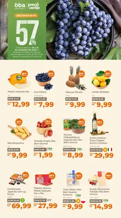 Oba Hortifruti - Ofertas da semana - Pré-Visualização do folheto da loja Oba Hortifruti, válido de 18.11.2025