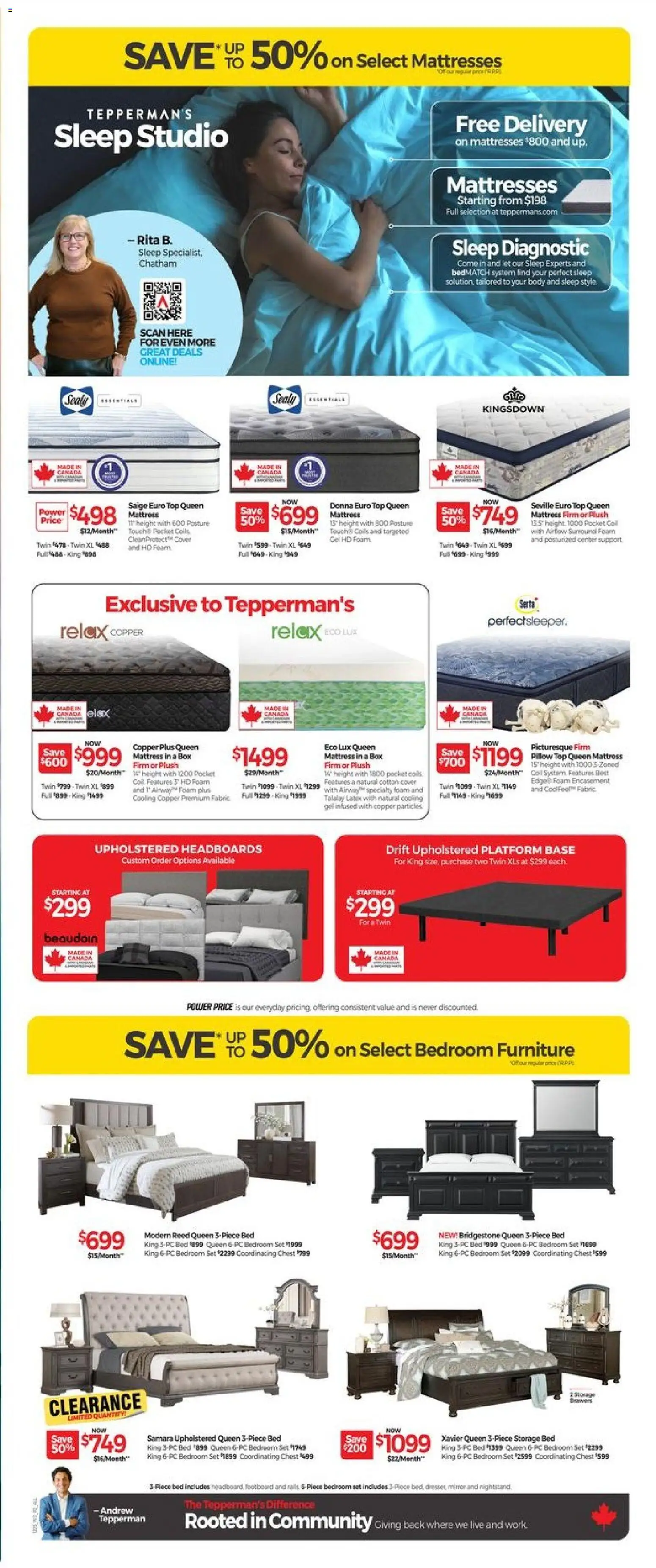 Tepperman's flyer valid from 18.12.2025 | Page: 5 | Products: PC, Bed, Pillow, Box