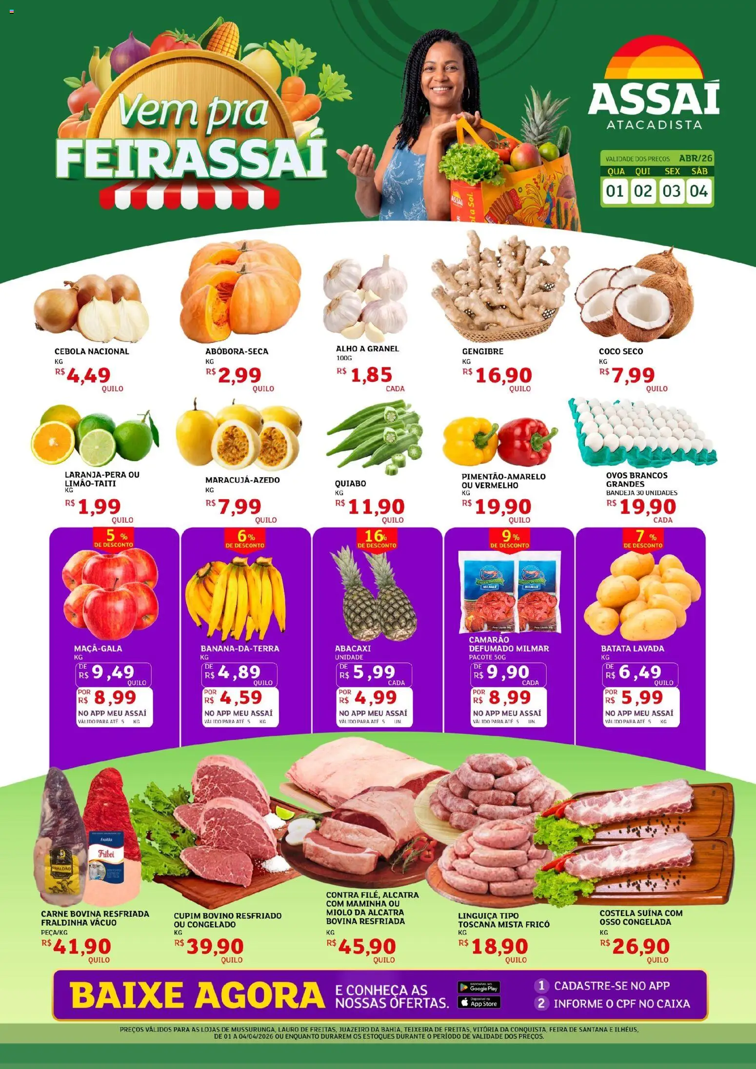 Assaí Atacadista Folheto - válido de 01.04.2026 | Página: 1