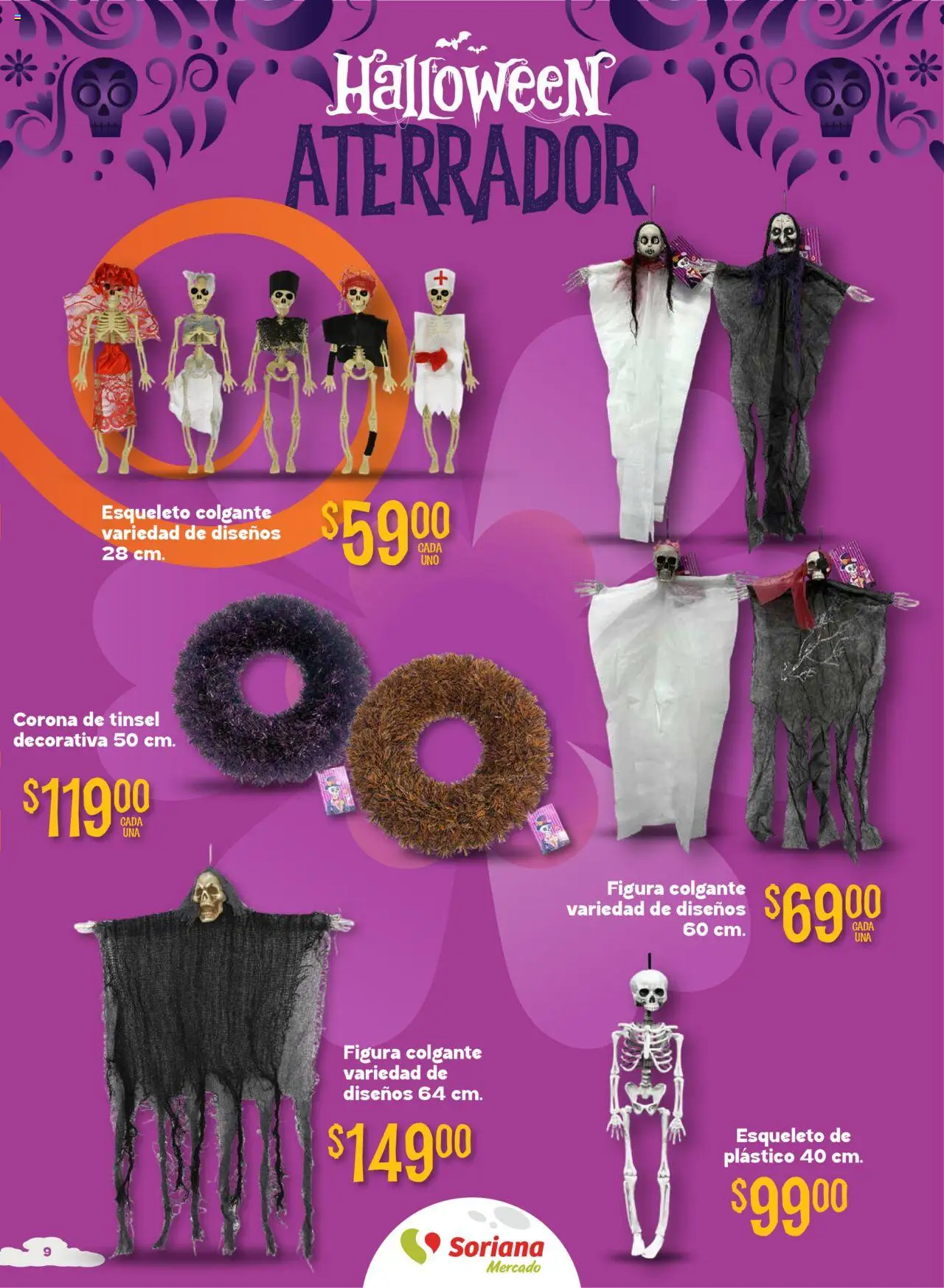 Nuevas ofertas de Soriana válidas en toda la República Mexicana desde el 16.10.2025. ¡Encuentra las mejores ofertas en Soriana - Halloween y Día de muertos Mercado Nacional! | Página: 9