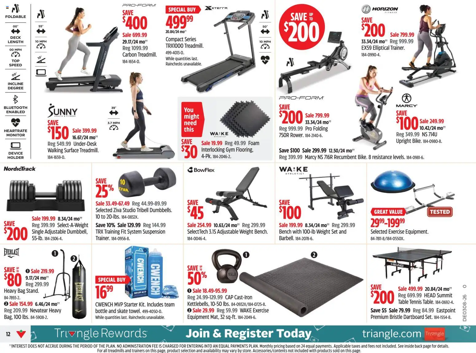 Canadian Tire flyer valid from 19.02.2026 | Page: 12 | Products: Cap, Monitor, Bag, Table
