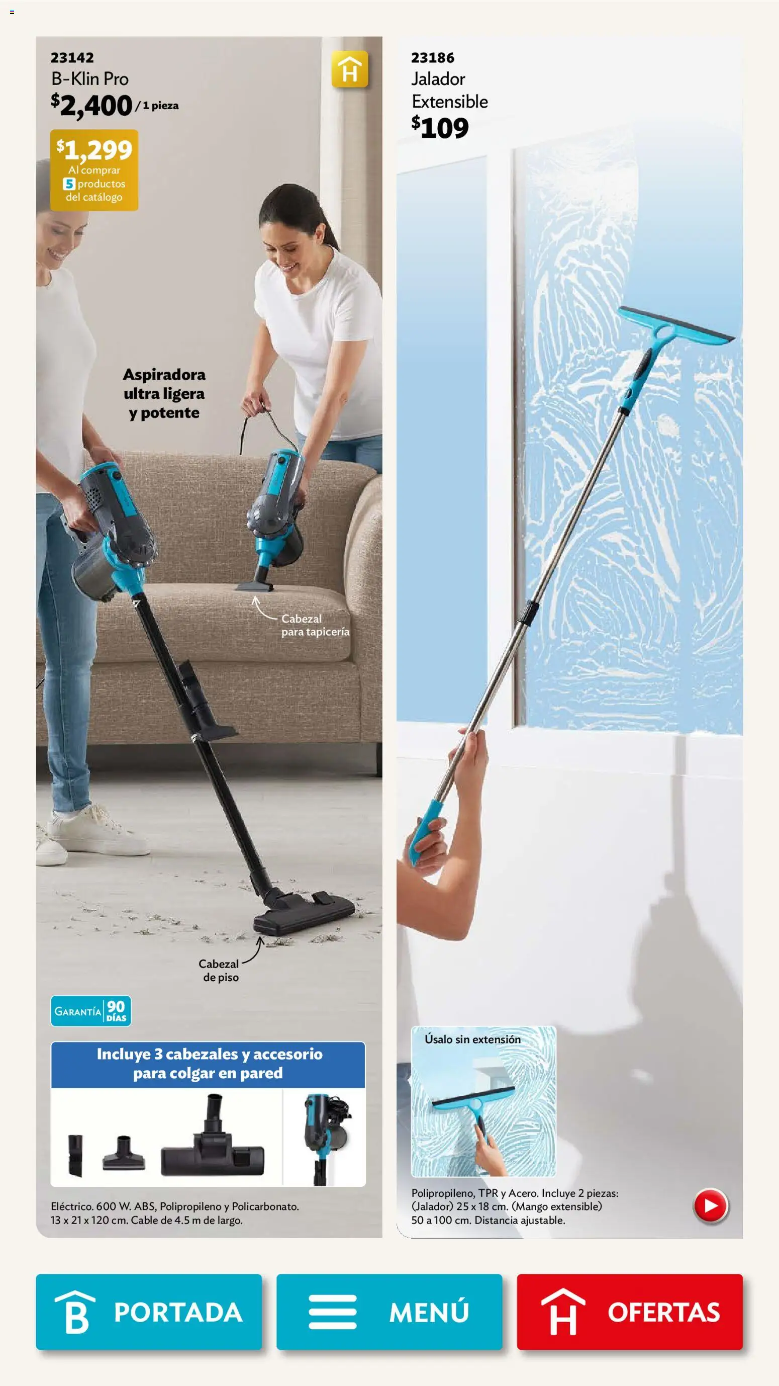 Nuevas ofertas de Betterware válidas en toda la República Mexicana desde el 03.11.2025. ¡Encuentra las mejores ofertas en Betterware campaña 11 2025! | Página: 103 | Productos: Extensión, Mango, Cable, Aspiradora