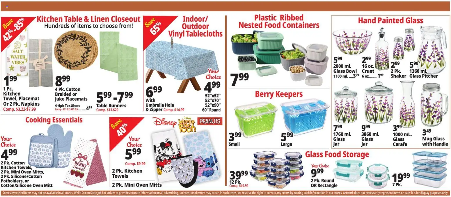 Ocean State Job Lot Weekly Ad - valid from 23.04.2026 | Page: 14 | Products: Water, Salt, Umbrella, Oven