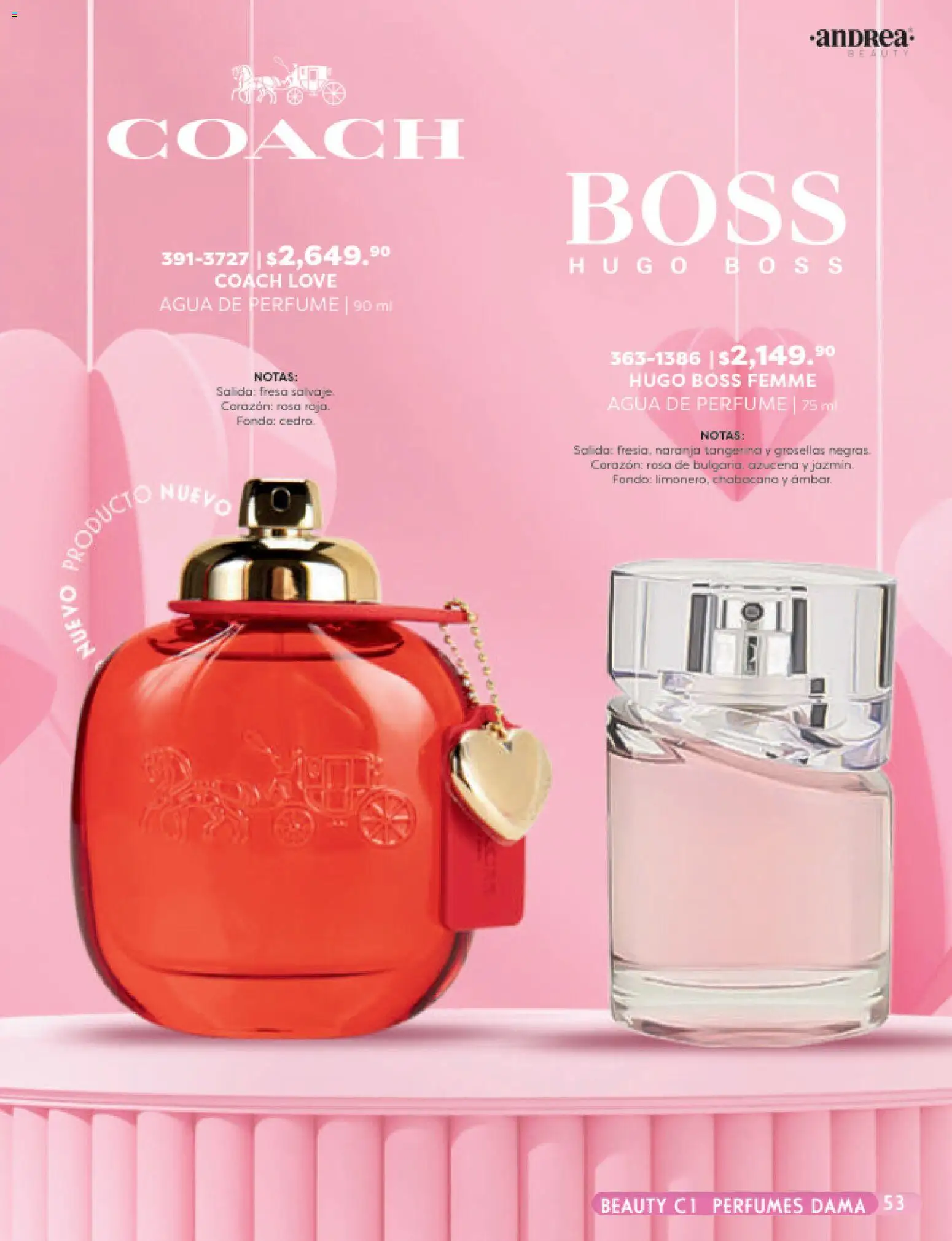 Nuevas ofertas de Andrea válidas en toda la República Mexicana desde el 25.01.2026. ¡Encuentra las mejores ofertas en Andrea catálogo Beauty! | Página: 53 | Productos: Fresa, Agua, Perfume