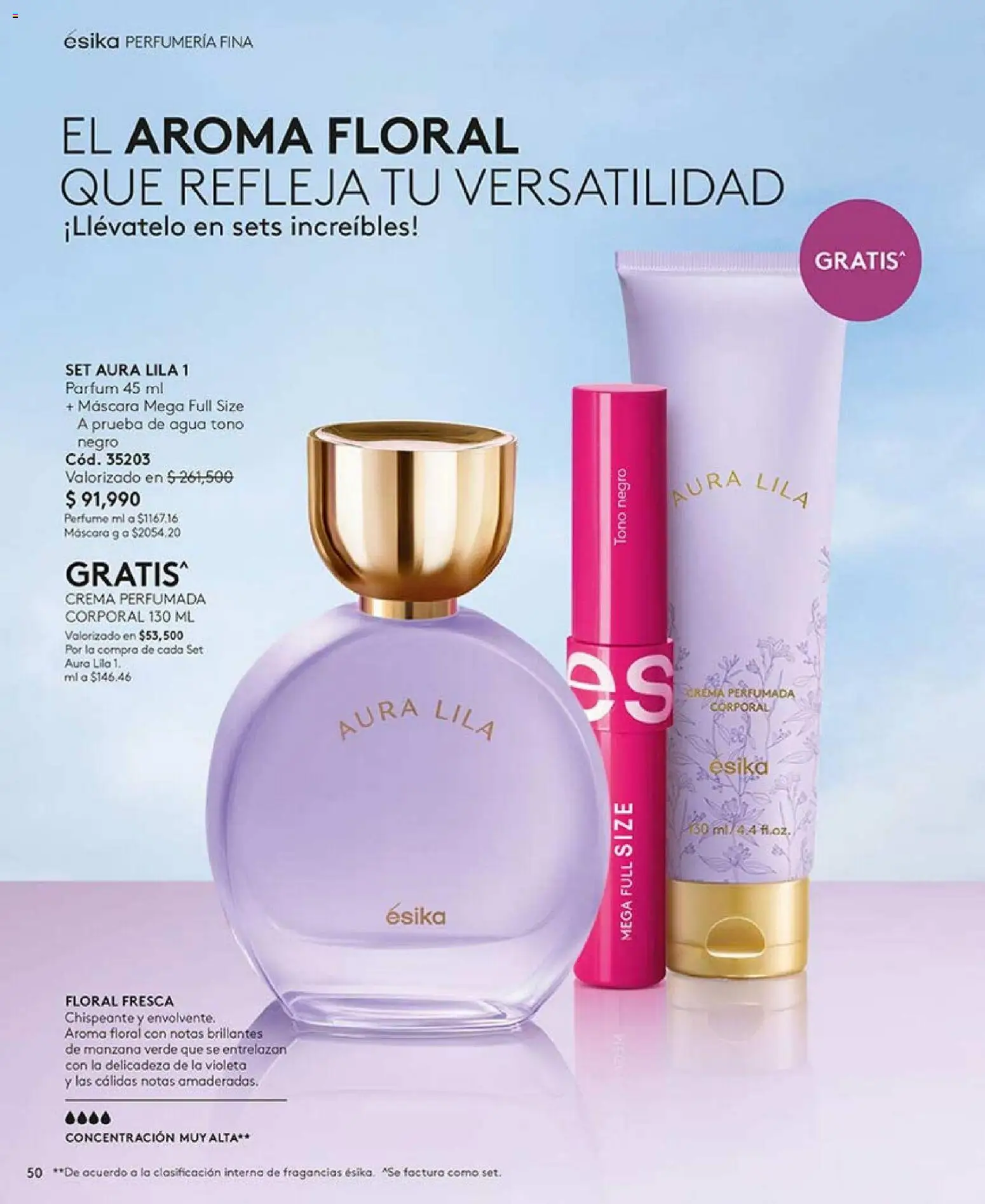 Ésika revista - valida desde el 20.02.2026 | Página: 50 | Productos: Agua, Crema, Manzana, Máscara