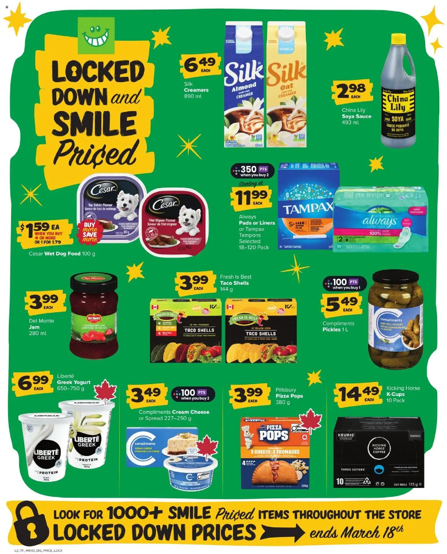 Thrifty Foods flyer valid from 12.02.2026 | Page: 10 | Products: Cream, Cheese, Yogurt, Pizza