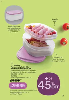 Tupperware Folleto │ válido desde el 09.07.2025 | Página: 92 | Productos: Bandeja, Heladera